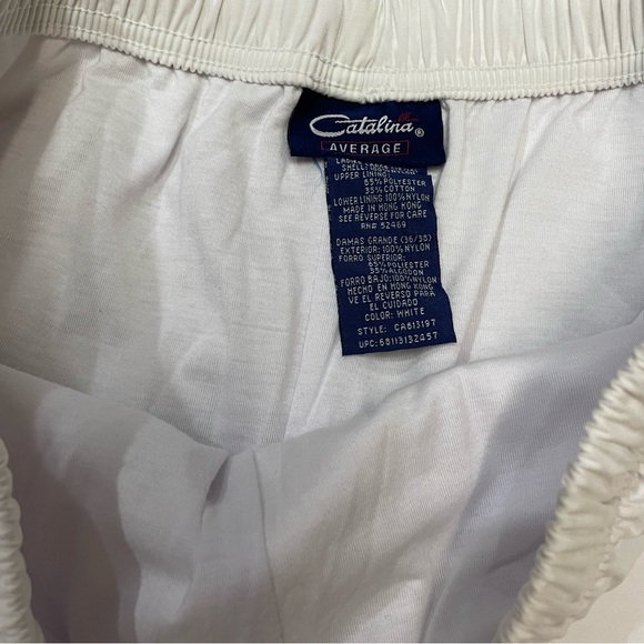 Vintage Catalina 2 Piece Set White Sport Vest & Sweatpants Set (size L) - Picture 9 of 12
